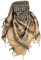 MFH PLO Halstuch mit Fransen Shemagh (Sand/Schwarz/115x110 cm)