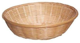 APAC 10 Round Natural Bamboo Wicker Bread Basket