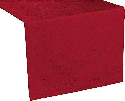 Pichler Gedeckläufer Cordoba bügelfrei, bg-Burgund, 50 cm x 150 cm