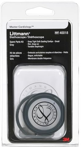 3M Littmann Kit de pièces détachées Stéthoscope, Master Cardiology, Gris, 40018, kit