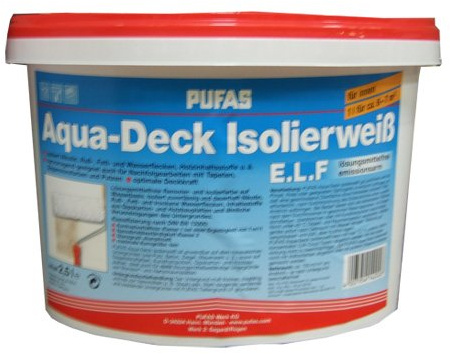 PUFAS Aqua-Deck Isolierweiß E.L.F. 10 Liter