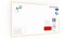 ALLboards Whiteboard mit Holzrahmen 180x100cm Magnettafel Weiß Magnetisch, Trocken Abwischbar