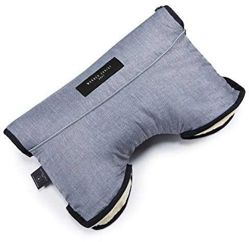 Kinderwagen-Muff aus Lammfell von WERNER CHRIST BABY - MOFFY ist der ideale Handwärmer für Buggys aus medizinischem Fell, einfache Handhabung, Handmuff in blau