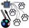 Petyoung Pfotenabdruck LED Solarleuchten (4Er-Set) Gartenleuchten Pfotenlampe für Weg Rasen Hof Gehweg Außendekorationen Jeder Hund Katzenliebhaber