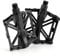 PIQIUQIU Fahrrad Pedal Aluminium Bike Pedale MTB/BMX Bike Pedal Licht Stable Plat mit Anti Rutschpedal für 9/16 Zoll
