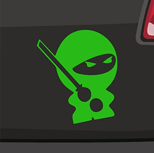 Ninja Aufkleber -6 Größen 21 Farben- Protected by Kawa Sticker Tuning Japan JDM