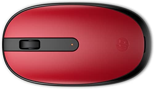 HP 240 Mouse Empire Wireless, Sensore Ottico da 1600 DPI, Bluetooth 5.1, 3 Pulsanti, Rotella di Scorrimento, Impugnatura Pratica e Funzionale, Elegante Design Ambidestro, Windows 11, Rosso