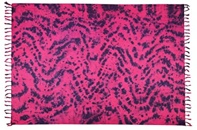 Pareo Sarong Strandtuch Damen - Wickelrock Strand - Handtuch Blickdicht als Wickeltuch oder Handtuchkleid und Wickelkleid Damen - Handarbeit aus Fair Trade Herstellung Batik Summer Style