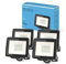 Garza - PACK 4 Focos de exterior LED, 30W, 2700 lumenes, Luz neutra 4000K, Proyector LED Impermeable (IP65) para Casa, Jardín, Garaje, Patio