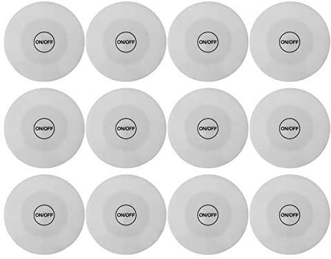 keshow 12 Stück LED-Flaschenlicht, Selbstklebende Rückseite, Untersetzer, Kneipe, Bar, Eva, Elektronische Komponente, Cr1220, LED-Getränkehalter-Licht