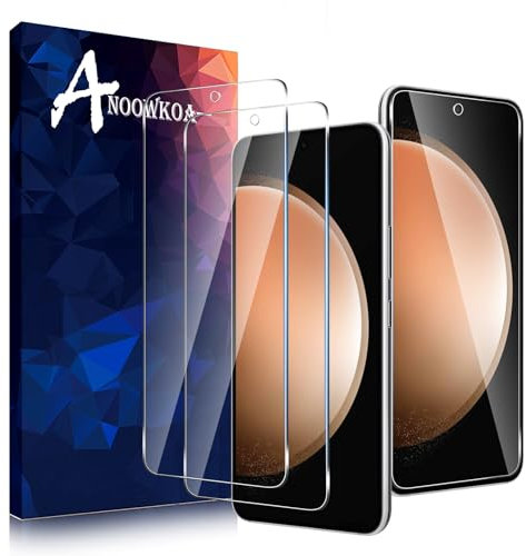 Anoowkoa Verre Trempé Samsung Galaxy S23 FE Film Protection Écran Ultra Résistant aux Rayures Protecteur de Téléphone Portable pour Écran Complet, 2 Pièces