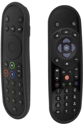 Schutzhülle passend für Sky Q Box Touch/Non-Touch-Fernbedienung, Fernbedienungsabdeckung auch für Sky Glass/Sky Stream TV-Fernbedienung - Schwarz