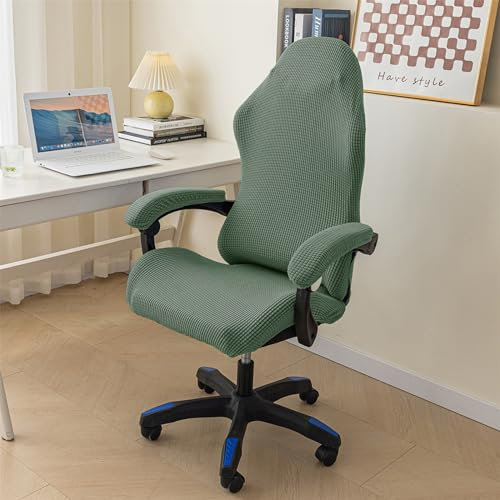 Highdi Gaming Chair Covers Stretch, Stretchable Gaming Chair Seat Covers with Arm Covers Elastic Computer Chair Slipcovers Protector for Gamer Chair (Sage Green)