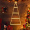 SALCAR Weihnachtsbeleuchtung Außen Batterie, 1M LED Weihnachtsbaum Leiter Lichterkette mit Timer, Speicherfunktion, 8 Modi, Wasserdicht LED-Weihnachtsleiter-Lichter für Innen Außen Fenster, Garten