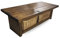 BLU Coast Solid Wood Lymington Coffee Table with Storage, Handmade Living Room Table with Shelf, Stylish Display Table 50lx60dx40h – Medium Oak