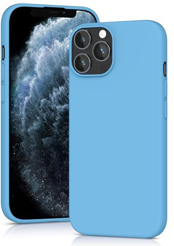 YATWIN Silicone Case for iPhone 11 Pro Max, Soft-Touch, Shockproof, DustProof, Antiskid Full Body Armour Phone Cover for Apple iPhone 11 Pro Max - Sky Blue