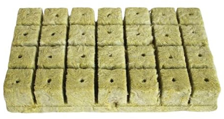 VBRHFRIF 28 Pieces Plant Seed Rock Wool, Rock Wool Planting, Rock Wool Cubes, Rock Wool Cultivation Blocks, Easy To Insert Growth Cubes, Culture Cubes