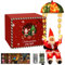 litogo Luci Natale Multimodalità e Multifunzionale Babbo Addobbi Natalizi con Telecomando （Timer + Memoria + dimmer） Luminosa LED Christmas Decorazioni per Casa Interno Esterno, Bianco Caldo&RGB