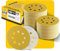 100PCS 125mm 8 Hole Sanding Discs Sandpaper, 240 Grit, Premium Gold Round Hook and Loop for Random Orbital Sander - Ideal for Wood, Metal, Automotive