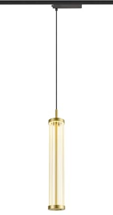 SLV QUIMERA MESSING | für 1 Phasen-System, Hängelampe aus Glas, Pendelleuchte Rund, Dimmbare Esszimmerleuchte, Vintage Wohnzimmerlampe mit Warmweißem Licht, Esstischleuchte mit LED Technik, Vintage
