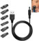Lunpog 5V USB Netzkabel Kabel Rasierer Ladegerät Ersatz-Netzteil-Ladegerät Rasierer-Ladekabel-Set, USB Adapter Set, für eine Vielzahl von elektrischen Haarschneidern, Rasierern(7 Stück Set)