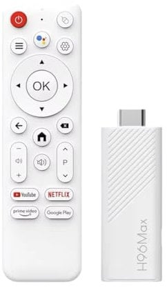 H96 MAX Android 14.0 TV Stick, WiFi 6 Dual Band, Bluetooth 5.0, 4K Ultra HD, Voice Control, Tv Box