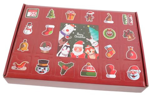 FRCOLOR Box &Amp; Tasche Party Süßigkeitengläser DIY Countdown Adventskalender Weihnachtsdekorationen Schleife Gadget Hülle Nachfüllbare Adventsfeiertagsdekoration Süßigkeitenbehälter