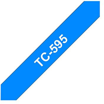 Brother TC595 Schriftbandkassetten 9mm blau/weiß