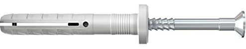 fischer - Tornillo y taco de golpe de acero N 6x40/10 para hormigón, Caja 100 unidades