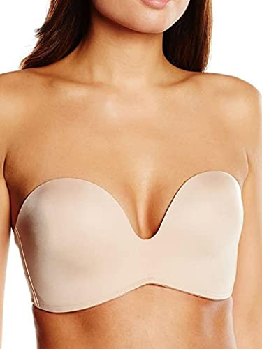 Wonderbra Women's Ultimate Strapless Everyday Bra, Beige (Skin), 36E