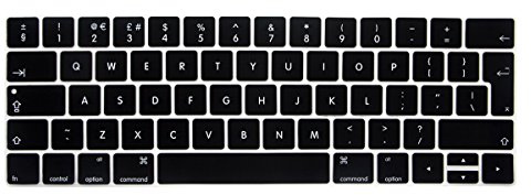 Batianda English Tastatur Silikon Schutz Abdeckung für 2016 MacBook Pro 13 15 Zoll mit Touch Bar(Modell:A1706/A1707)