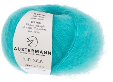 Kid Silk | Mohairwolle mit Seide | 225m/25g | Farbe: 46 - Türkis