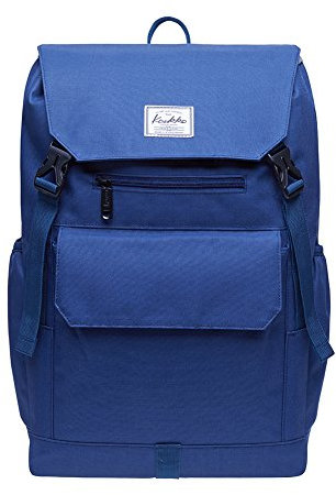 KAUKKO Damen Herren Lässiger Rucksack Reise Wandern Outdoorrucksack Daypacks 19.7 Liters Blau