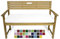 Rollmayer Bankkissen Bankauflage Sitzkissen Bankpolster Auflage für Bänke in Haus und Garten Kollektion Vivid, 1 Stück (Weiß 1, 140x50x8cm)