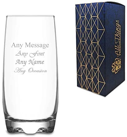 Personalised Engraved 390ml Adora Hiball Tumbler, Gift Boxed, Perfect for Any Occasion