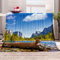 Chickw1 Flanelldecke Kuscheldecke, 3D Landschaft Drucken Wohndecke Weiche Warm Decke Flauschige TV-Decke Mikrofaserdecke Sofadecke oder Bettüberwurf Tagesdecke (160x200cm,Berg Strom)