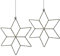 AMARE LED Stern hängend 2er Set