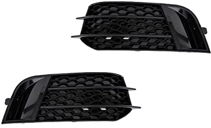 Wabengitter Blenden Set Grill Schwarz hochglanz kompatibel für Audi A1 8X ab 2010-2015 Serie DM Autoteile 4176