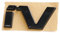 Skoda 3V0853687L041 Schriftzug iV Emblem Logo Zeichen Aufkleber, schwarz