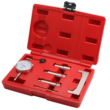 GEAREVER 7-Piece Flow Start Dial Indicator, Static Regulator Adapter Adjustment Plug Set, Fuel Pressure Tester, Injection Pumps, Timing Gauge for Turbo Diesel Engines for VW T3 T4