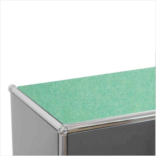 Eco Filzauflage geeignet für USM Haller Möbel inkl. Antirutschmatte (Mint, 73,5 x 33,5cm)