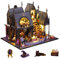 Mious Puzzle de madera 3D, juego de construcción de casa mágica, modelo de castillo en miniatura con luz de Halloween viaje mágico, adornos creativos de juguete de escritorio (versión de kit)