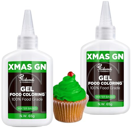 Lebensmittelfarbe Gel Weihnachten Grün Set (65gx2) - Konzentrierte