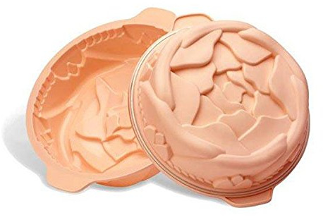 Silikomart 24.253.03.0063 SFT253 Moule Forme Rose Basse Silicone Pêche