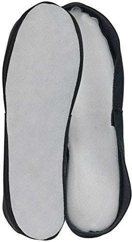 Harrys-Collection Damen Herren Kinder Ledersohle für Hüttenschuhe, Farben:schwarz, Schuhgröße:42/43