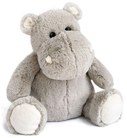 HISTOIRE D'OURS - Peluche Hippopotame Hippo'dou - Doudou Gris 25 cm - Peluche Bébé Tout Douce pour Câlins - Facile à Manipuler - Cadeau Naissance Fille Garçon - Doudou Enfant - HO2903