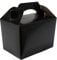 Lotus 20 x Children/Kids Plain Coloured Party Boxes Carry Food Meal Fun Picnic Birthday Wedding Favour/Baby Shower Party Halloween Trick or Treat Box Loot Bag (Black)