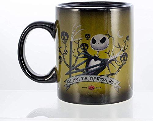 Nightmare Before Christmas Jack Skellington All Hail King Jack 11oz Heat Reveal Mug