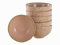 CreaTable, 21973, Serie NATURE COLLECTION, Rosé, 6-teiliges Geschirrset, Dip-Schalen Set aus Steinzeug, spülmaschinen-und mikrowellengeeignet, Qualitätsproduktion, rosa