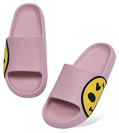 Waysoland Ciabatte donna uomo estive da Spiaggia Sandali,Ciabatte Morbide per bambini bagno,Doccia,pantofole antiscivolo infradito per interni ed esterni(rosa,37/38 EU)
